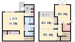 伊保駅 徒歩10分 1階の物件間取画像